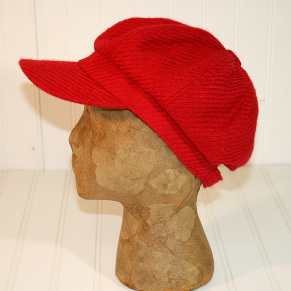 red page boy hat